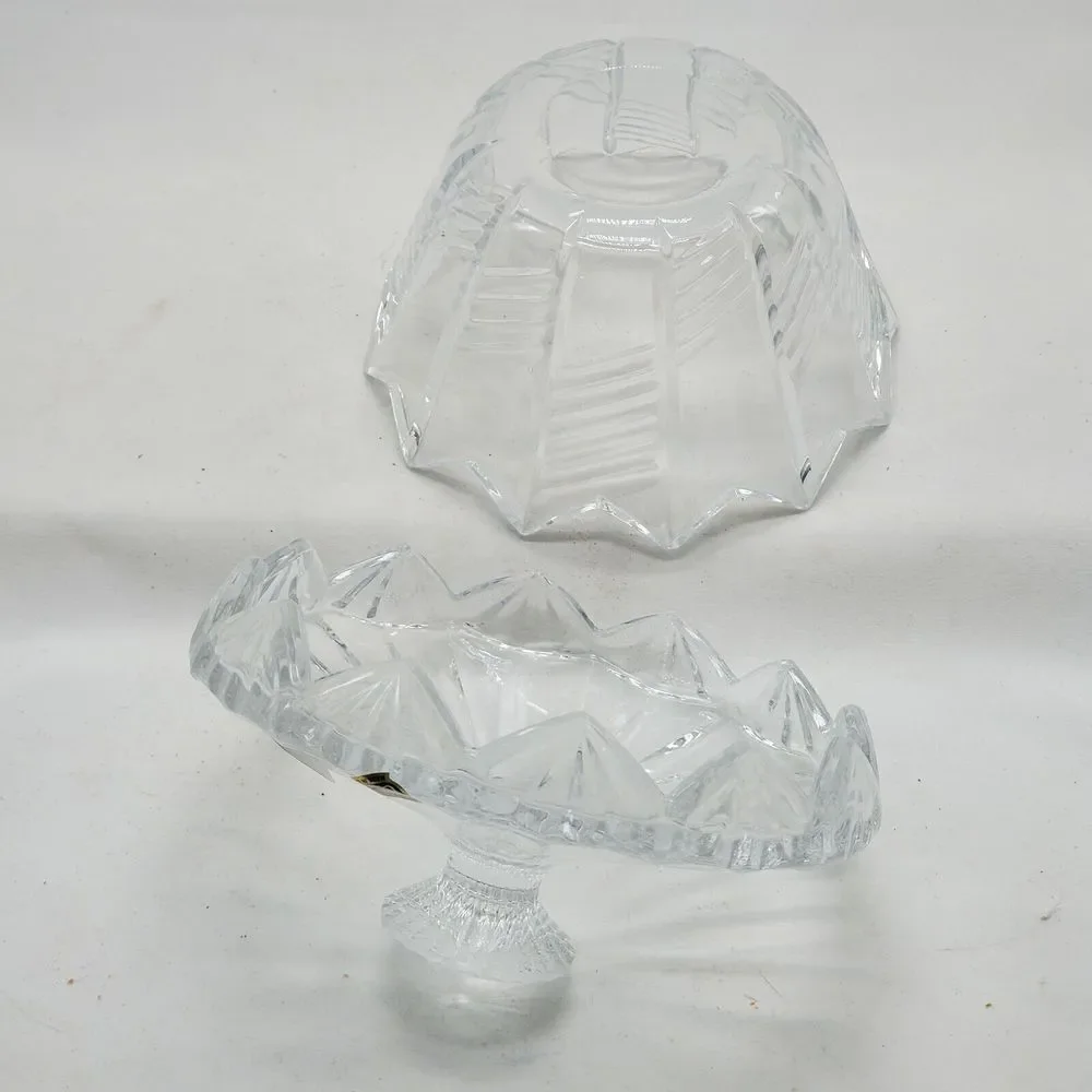 Caesar‎ Crystal Bohemiae Hand Cut Lead Crystal Covered Dish